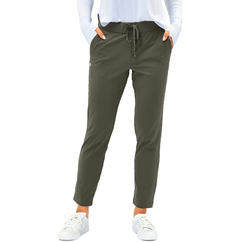7/8 Stretch Ankle Sweatpants with Deep Pockets for Golf & Lounge